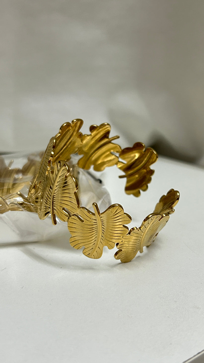 Golden Leaf Bracelet